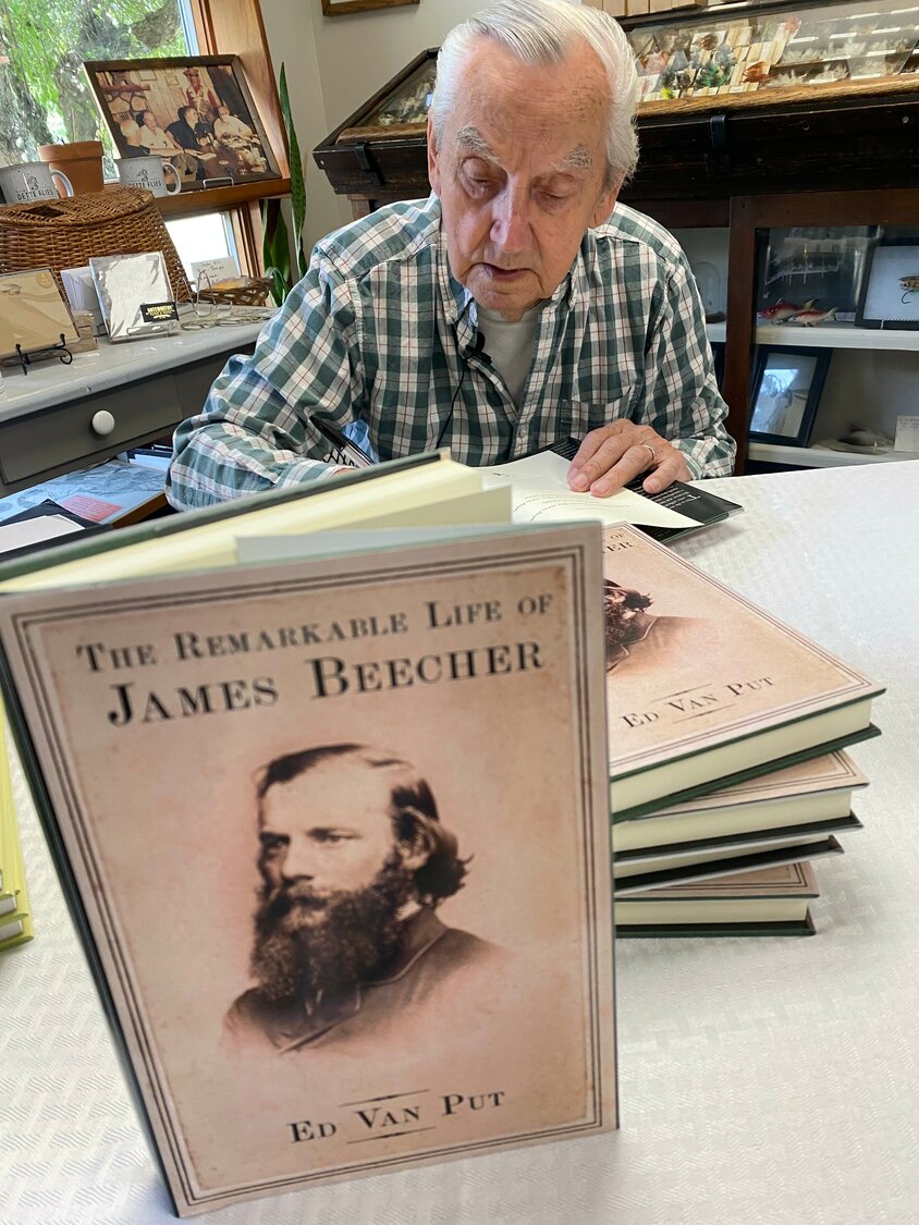 “The Remarkable Life of James Beecher” is Ed Van Put’s latest book. Van Put held a book signing, Saturday, Sept. 2.